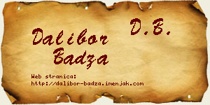 Dalibor Badža vizit kartica